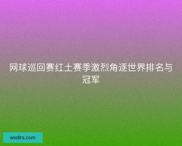 网球巡回赛红土赛季激烈角逐世界排名与冠军